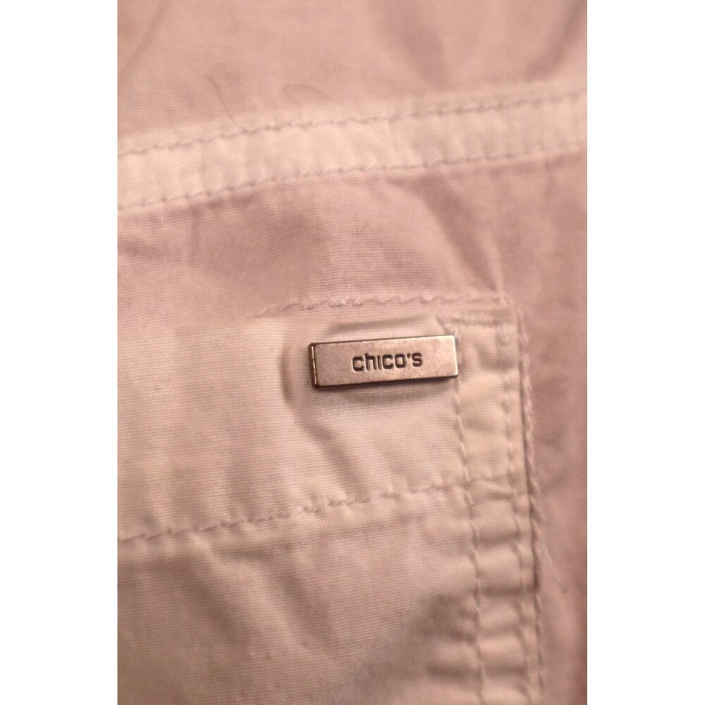 Chico's White Bermuda Shorts Mid-rise Waistband Casual Size 1 - Picture 6 of 12